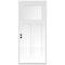 Codel Doors 36" x 96" Primed White Shaker Exterior Fiberglass Door 3080RHISPSF3PSHK69161DM - alternate 1
